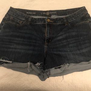 lane bryant jean shorts